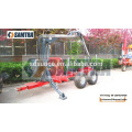 SD SUNCO 3T Timber Trailer with Crane Combined with Tractor with CE Certificate in China sell worldwide